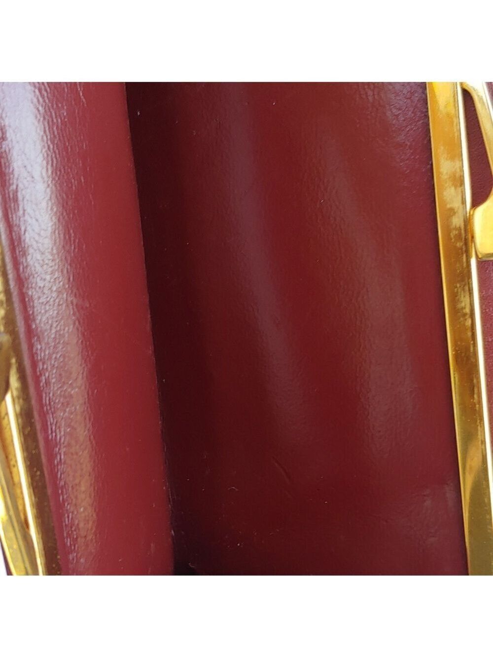 Cartier Kisslock Tri-fold Bordeaux Long Leather Wallet - Picture 16 of 17